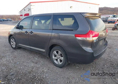 2013 Toyota Sienna L V6 7 Passenger из США, поврежденный, VIN 5TDZK3DC6DS385302